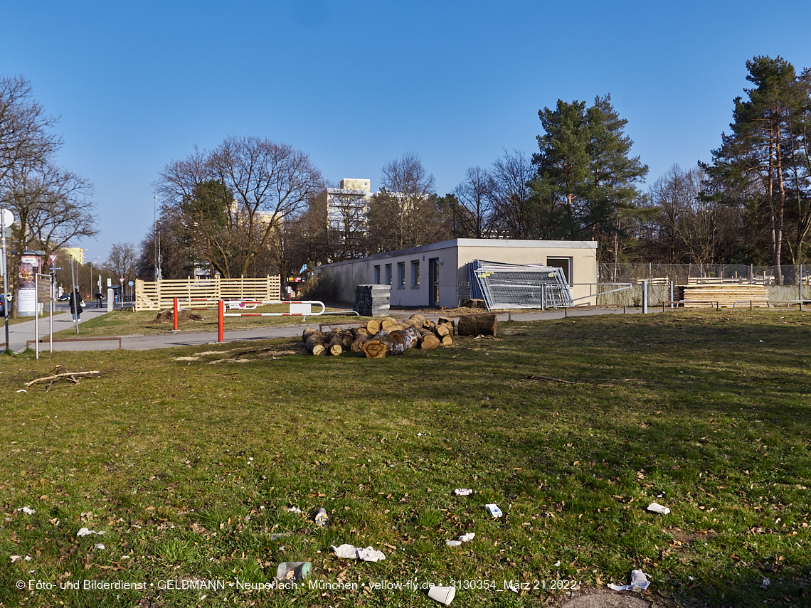 21.03.2022 - Baustelle am Haus für Kinder in Neuperlach